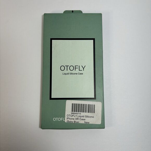iPhone XR Case - Baby Blue OTOFLY Liquid Silicone - Slim, Soft Touch - Picture 3 of 4